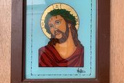 Hand painted Jesus icon