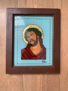 Hand painted Jesus icon