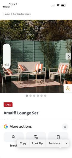 garden furniture