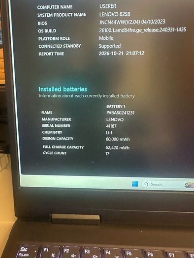 Lenovo IdeaPad 15ARH17 RTX 4050 / Ryzen 5 Gaming Laptop