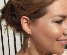 Handmade Rose Quartz Earrings