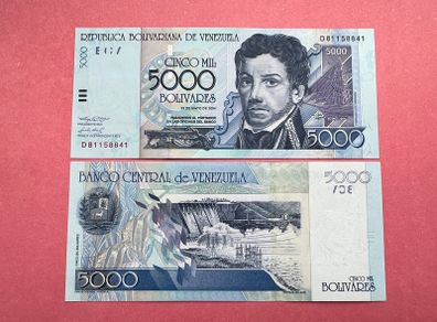 Venezuela 5000 Bolivares  2004  Pick  84c  ( Uncirculated )