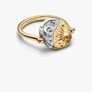 Pandora Sun &Moon Reversible Medallion Ring Sterling silver, 14k gold plating BRAND NEW Image 5