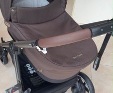 Cybex e-Gazelle S Electric Single to Double Pushchair Bundle chocolate brown