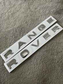 Range Rover Lettering boot badge