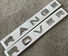 Range Rover Lettering boot badge
