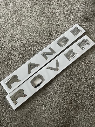 Range Rover Lettering boot badge