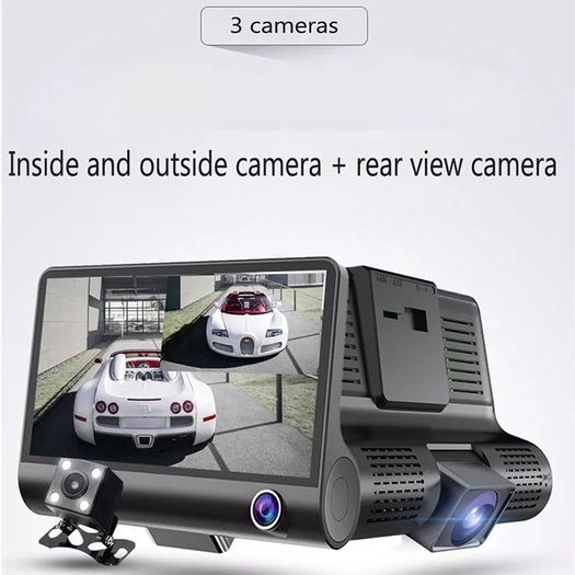 Dashcam 3 channel 1080p