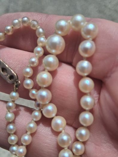9k Gold Freshwater Graduating Pearl Necklace