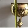 Bargain Tall pair of  Brass jardinieres planters on pedestals. Image 5