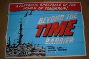 Robert Clarke, Darlene Tompkins: Beyond the Time Barrier. British Quad Film Poster