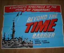 Robert Clarke, Darlene Tompkins: Beyond the Time Barrier. British Quad Film Poster