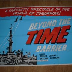 Robert Clarke, Darlene Tompkins: Beyond the Time Barrier. British Quad Film Poster