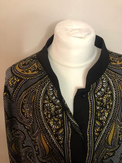 Bob Mackie paisley blouse (XL)