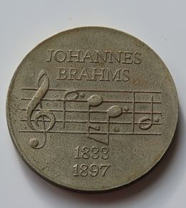 Brahms rare 5 Mark 1972 East Germany DDR