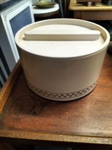 Vintage Cake and biscuit storage