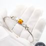 Vintage Silver, Natural Baltic Amber & CZ Bangle Image 8