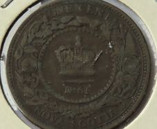 Nova Scotia 1861 Cent Canada