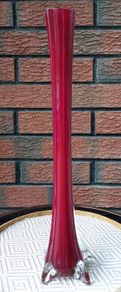 Vintage Murano Cranberry Vase