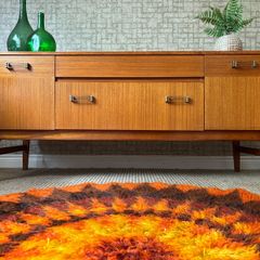 Vintage Retro Mid Century Teak Compact Sideboard