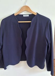 Jacket - Open Front / Scalloped Edge