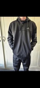 adidas tracksuit full black