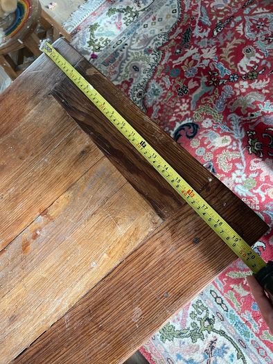 rustic side table