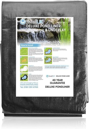 2.5m x 2.5m Pond Liner | 40 Year Guarantee | Free Underlay | UV Resistant | Garden Fish Ponds