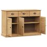 Sideboard with Drawers VIGO 113x40x75 cm Solid Wood Pine Image 4