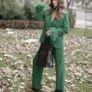 Reduced Gorgeous Zara Insta Famous Bloggers 3 Piece Bottle Green Suit Size Large Image 7