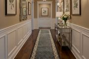 Very nice blue and gold and creams runner carpet