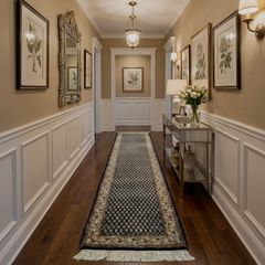 Very nice blue and gold and creams runner carpet
