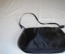 Black Satin Underarm Evening Bag for Sale