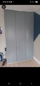Painted fitted wardrobes