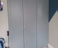 Painted fitted wardrobes