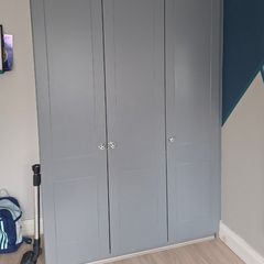 Painted fitted wardrobes