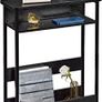 Narrow Side Table with Storage Shelf, 3 Tier Slim End Table Modern Sofa Table for Narrow and Small Spaces, 24.6 Inch Height Bedside Table Small Nightstand with Magazine Rack Space Saving/ Grey (FREE SHIPPING) Image 5
