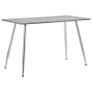 Dining Table Concrete and Silver 120x60x74 cm MDF Image 2