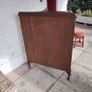 Vintage Bowfronted Display Cabinet Image 8