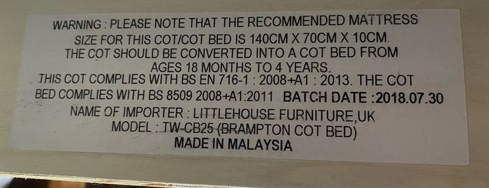Cot Bed