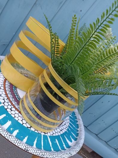 3 X glass vases/containers
