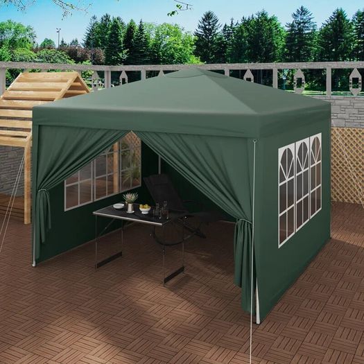 3x3m pop up gazebo with 4 side walls