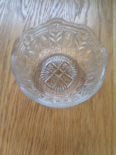 Vintage Etched Glass Bowl for Sale