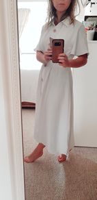 Zara Off White Midi Dress - S