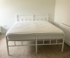 Super King Metal Bed with mattress