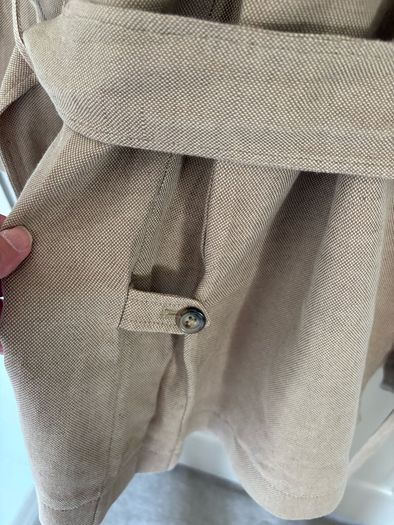 Massimo Dutti linen and cotton mix trench size XS