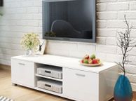 main image for ad TV Cabinet High-Gloss White 140x40.3x34.7 cm