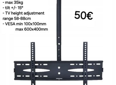 Tv Ceiling Mount Bracket Tilt 32"-72"