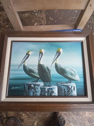 B Grant Pelicans oil on canvas
