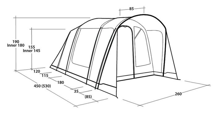 Outwell Durango 4 Person Tent 2026